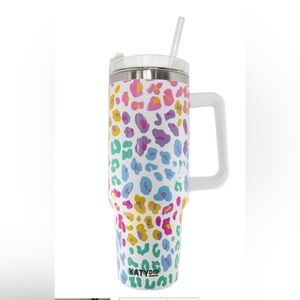 Katydid Pastel Leopard Print 40oz tumbler